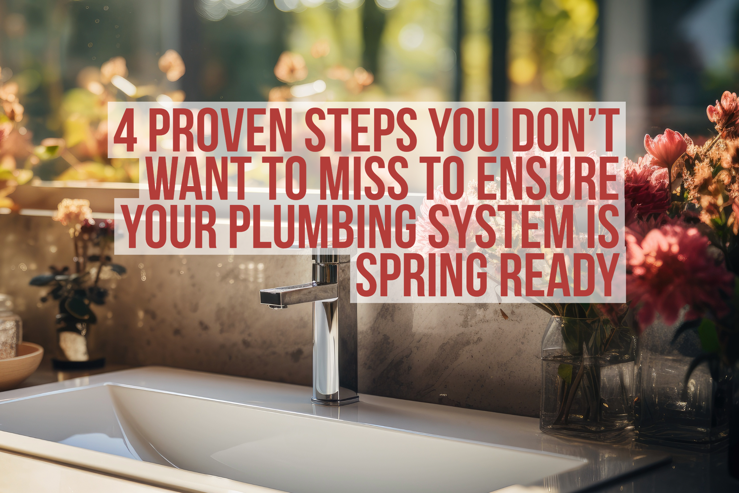 4 Proven Steps You Don’t Want to Miss to Ensure Your Plumbing System Is Spring Ready